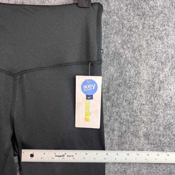 Marika Performance Leggings XL Foil Sparkle DryWik 4 Way Stretch NWT - Picture 9 of 11